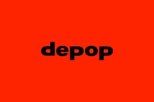 m-commerce application Depop innovates with fashion marketplace trends (logo)