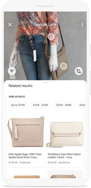 Google Lens image recognition technology opens up new possibilities for online shopping