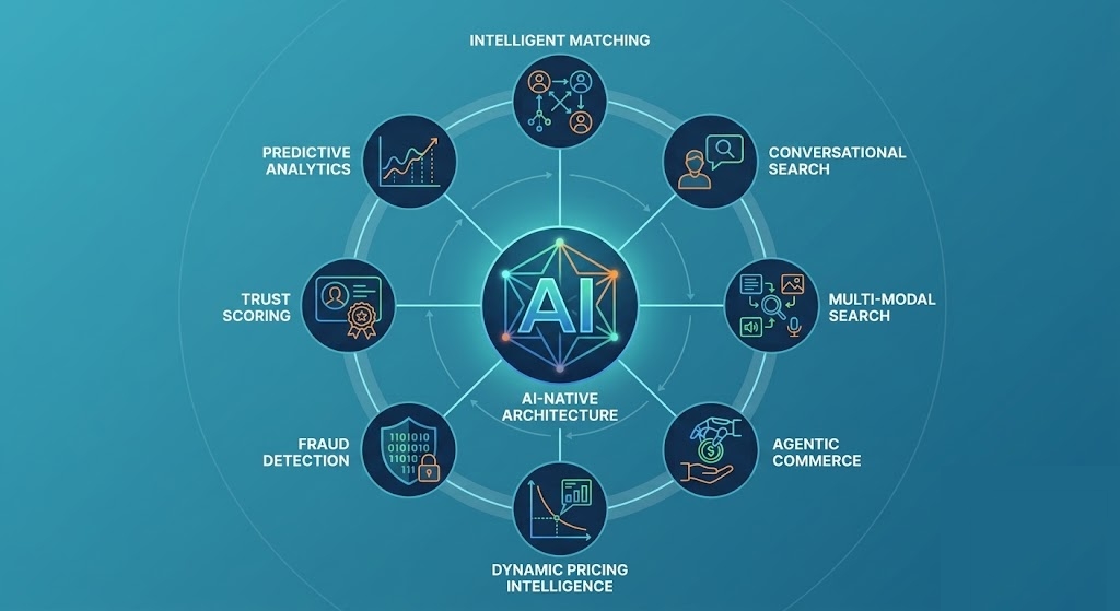 AI-Native Marketplace Features: Smart Commerce that Turns Browsers into Repeat Buyers & Sellers into Top Earners